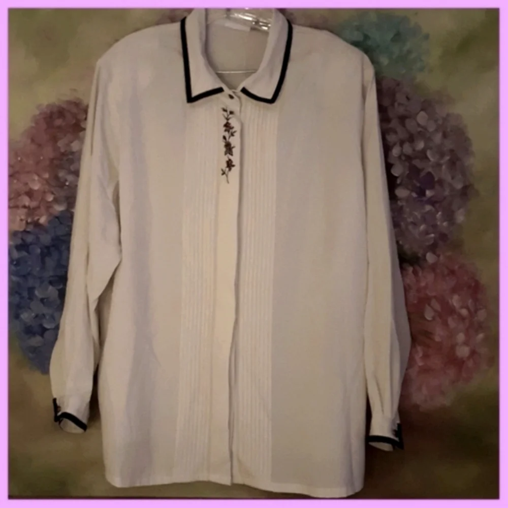 Kcoret Womens Button Up Blouse Size 18W - Picture 2 of 8